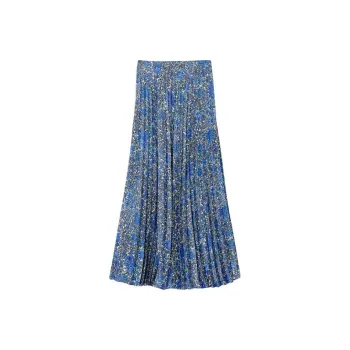 Sandro Casual Long Skirts Women's Blue
