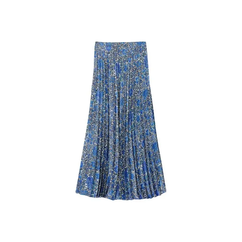 Sandro Casual Long Skirts Women's Blue-0