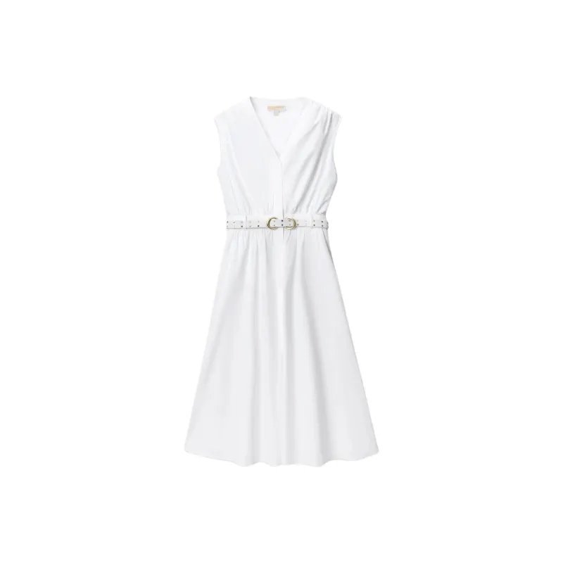 MICHAEL KORS Sleeveless Dress Women's White-0