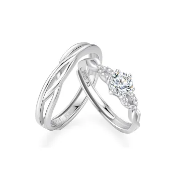ZSY S925 Ring Couple Rings Unisex