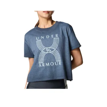 Under Armour Run 96 Drop Shoulder Sleeve T Shirt Women's Gray