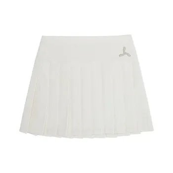 LI NING 1990 Classic Collection Casual Short Skirts Women's Light Antique Yellow