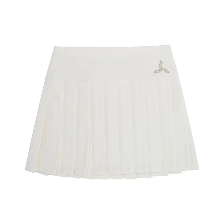 LI NING 1990 Classic Collection Casual Short Skirts Women's Light Antique Yellow-0