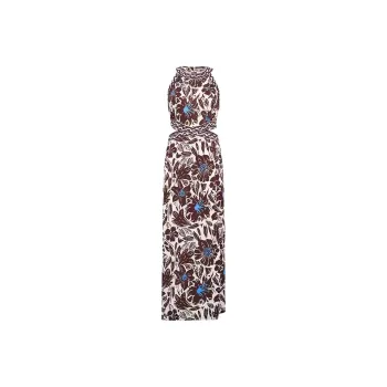 Diane Von Furstenberg SS25 Sleeveless Dress Women's Multicolor