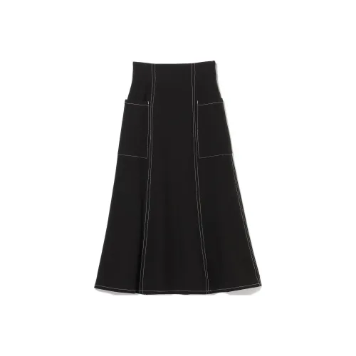 Beams Ray Casual Long Skirts Women's Black