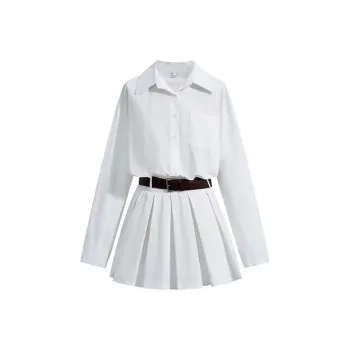 ETSE Long Sleeved Dress Women's White