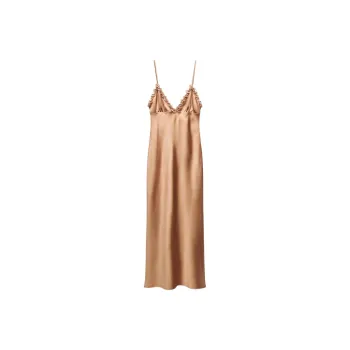 ZARA Trf Slip Dresses Women's Yellow