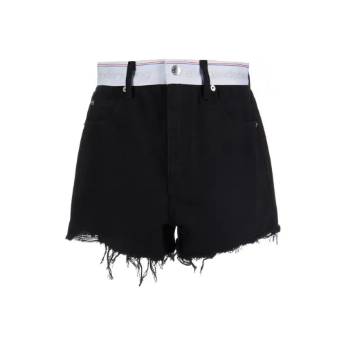 Alexander Wang Logo Webbing High Rise Bite Short Black
