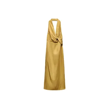 ZARA ZW Series Sleeveless Dress Women's Mustard