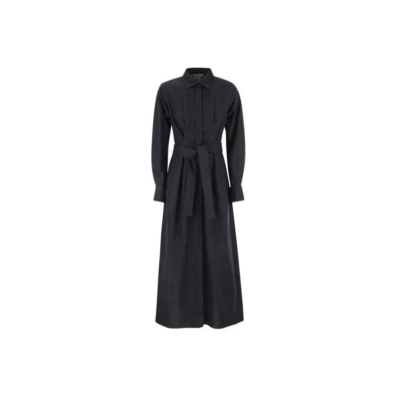 MaxMara Aller Belted Denim Dress-0
