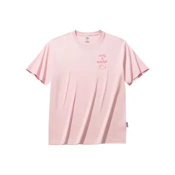 Anta x HAIBAOKANKAN,LIANMINGKUAN Life Collection T Shirt Unisex Clear Plum Pink