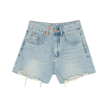 QYPRF Denim Shorts Women's Blue