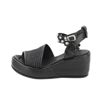 AirStep ARCA One Strap Sandals 8cm Women's Black