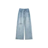 Blue Ripped Pants