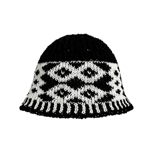 Jodhat Cut Out Papyrus+Shaping Silk Straw Hat Bucket Hat Unisex