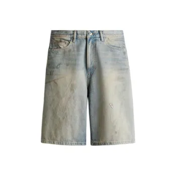H&M Denim Shorts Men Light Denim Blue