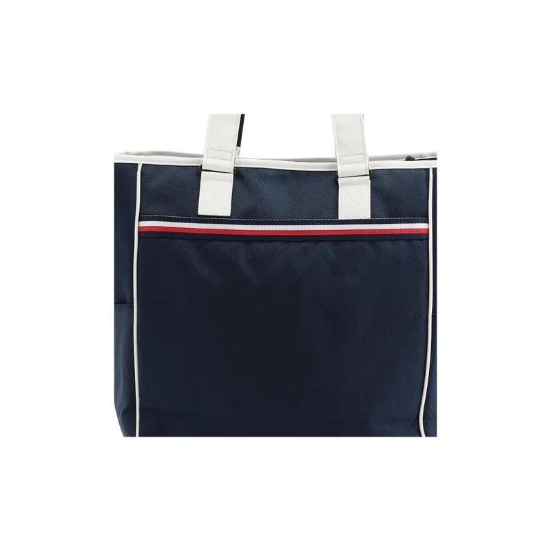 Tommy Hilfiger Polyester Polyurethane Synthetic Leather Handbag Unisex Marine Blue-3