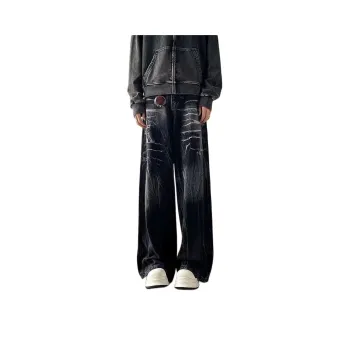 YINLEI Jeans Unisex Black