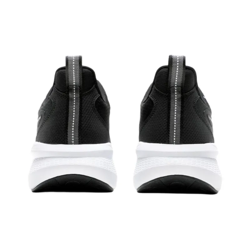 QIAODAN Anti Slip Wear Resistant Low Top Casual Running Shoes Men's Black White-4