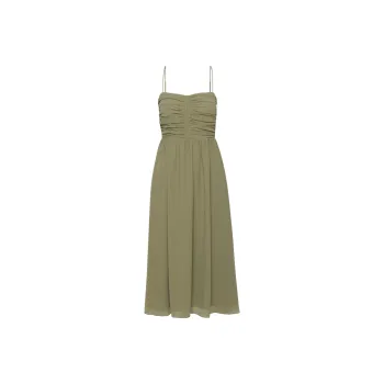ARITZIA Wilfred Amuse Sleeveless Midi Dress Slip Dresses Women's Bosana Green