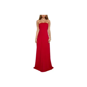 PRINCESS POLLY Move Me Strapless Maxi Dress Sleeveless Dress Women's RED/Red