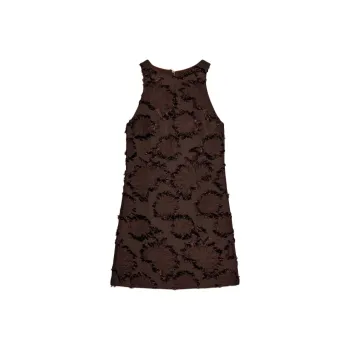ZARA Sleeveless Dress Women's Brown