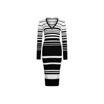 LIU·JO Striped Midi Dress