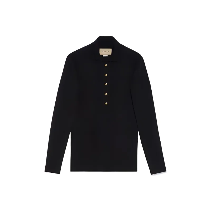 GUCCI Polo Shirts Women's Black-0