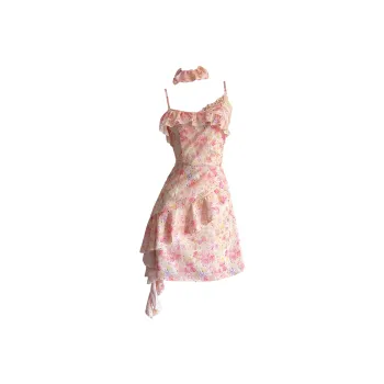 COVER TIME Slip Dresses Women's Pink