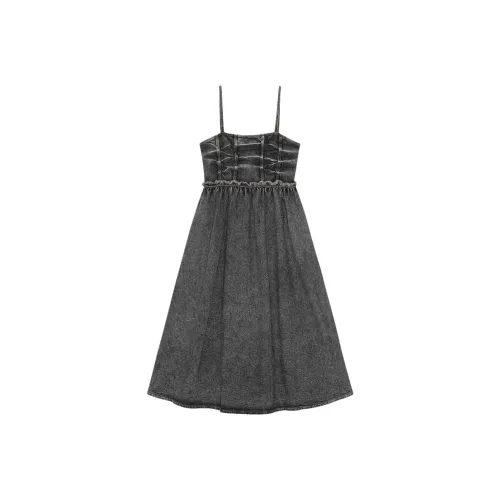 GANNI Denim Midi Dress