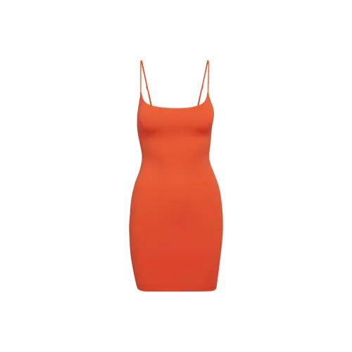 ARITZIA Contour Squareneck Cami Mini Dress Slip Dresses Women's Hot Cheeky Red/Hot Blush Red Lips