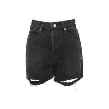 WE11DONE Denim Shorts Women's Black