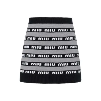 MIU MIU SS23 Casual Short Skirts Women's Black
