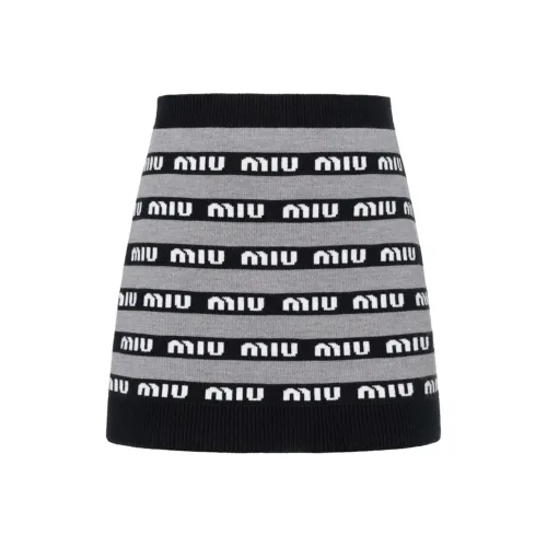 MIU holder miu SS23 Casual Short Skirts Women's Black