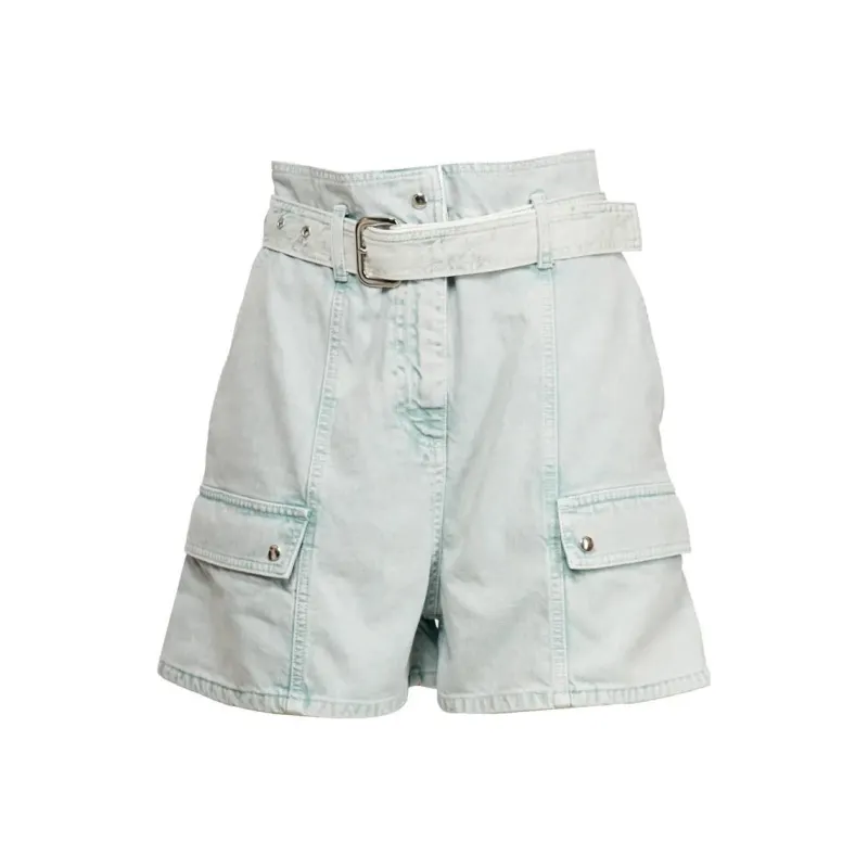 IRO NIGHT Denim Shorts Women's Green-0