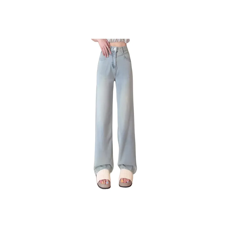 MEIQIER Jeans Women's Nostalgic Blue-0