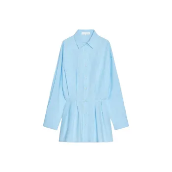 ZARA Long Sleeved Dress Women's Aqua Blue