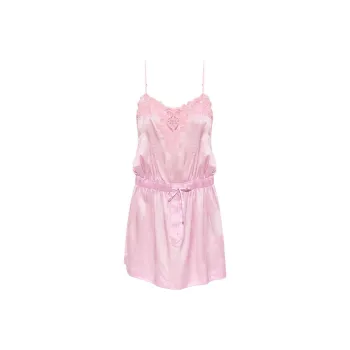 Balenciaga Lace Trim Spaghetti Strap Mini Dress