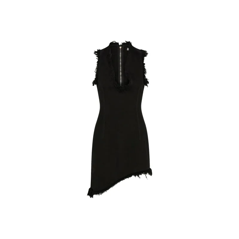 Ferragamo Frayed brim Mini Dress-0