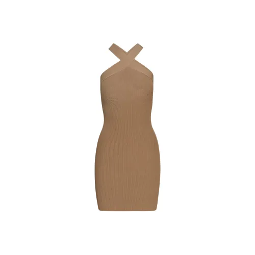 ARITZIA Babaton Sculpt Knit Criss Cross Dress Sleeveless Dress Women's Constant Camel/Long-Long-Long Camel