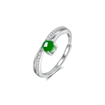 LANMUYINNUO Glutinous Jade Jadeite Rings Women's
