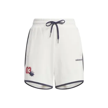 Adidas Originals RETRO CAMP GRAPHIC SHORTS Casual Shorts Women's White