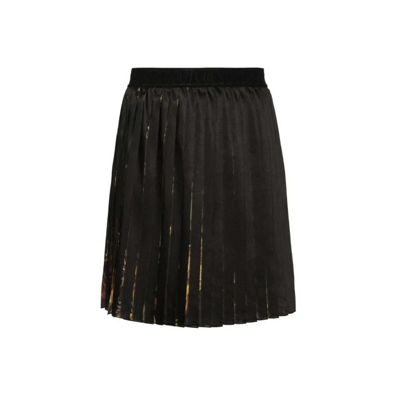 VERSACE JEANS COUTURE Elasticated Waistband Pleated Mini Skirt-0