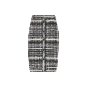 THOM BROWNE Tartan Midi Skirt