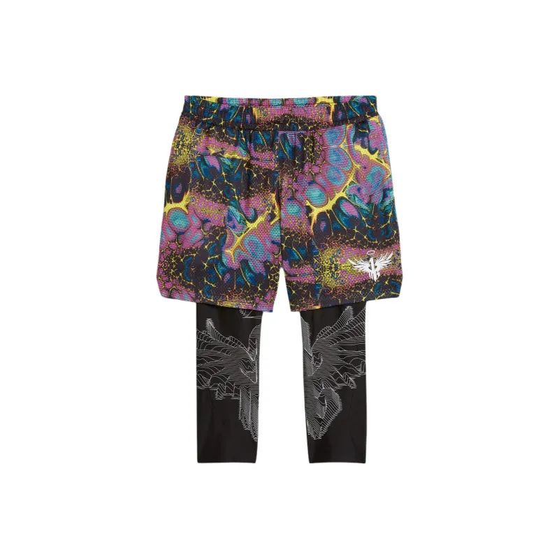 PUMA Shorts De Básquet '2 En 1' Melo Alien Skins Para Hombre-1