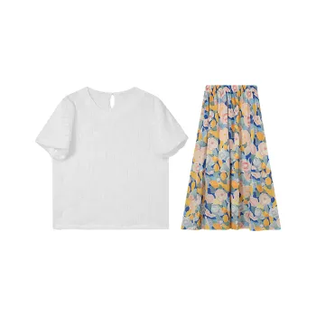 QYPRF Two Piece Skirt Sets Women's