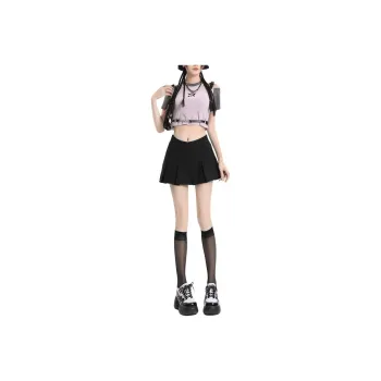 ZAVK Casual Short Skirts Women's Black