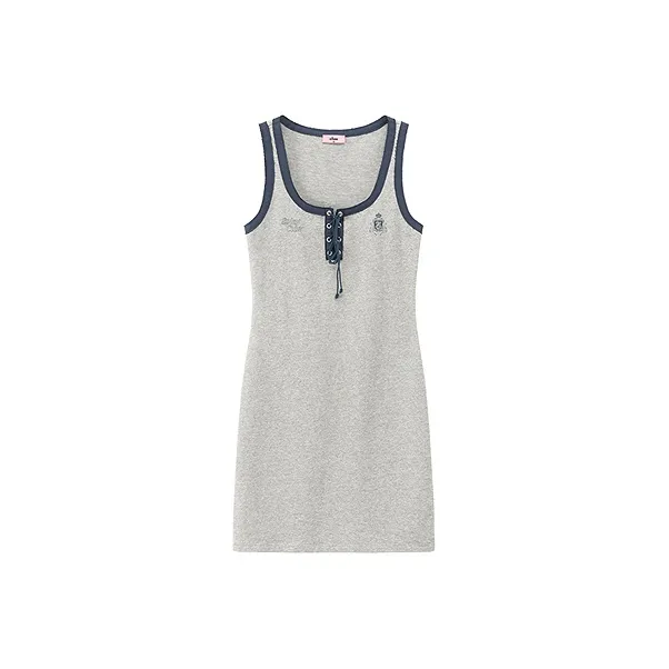 CHUU Sleeveless Dress Women's Light Heather Gray-0