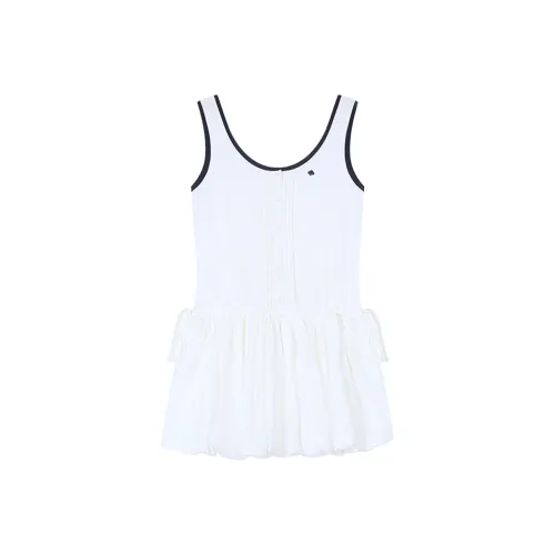 COVER TIME Slip Dress Women's White