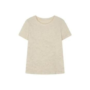 Mo Han Yi Mei T Shirt Women's Apricot Gray